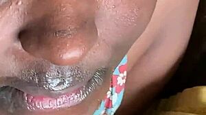 Goddess Worships Big Black Cock In Mirror!