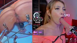 This Girl Relaxes With Gentle Machine And Vibrator