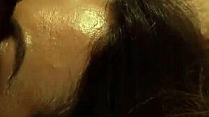 i'm the horny lesbian madame dominating my tied up slave with facesitting and kissing