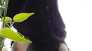 Curvy Brazilian Novinha Enjoys Showing Herself To Guys In The Woods