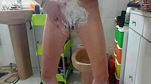 I'm shaving my pussy and that hairy little ass of mine.