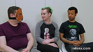 slutty cutie endures painful anal therapy in the loony bin