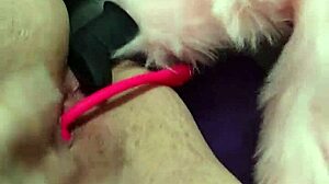 Chubby fox gets double penetration. Anal action intensifies