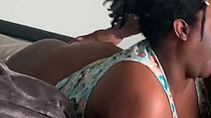 Goddess Worships Big Black Cock In Mirror!