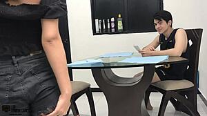 Overwhelmed with Desire, I Beg My Stepbrother for Pussy Fucking in Exchange for Money - Part 1