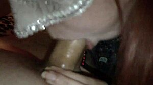 masked amateur explores deep oral technique