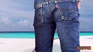 i masturbatd in sexy bikini, handjob ejaculaton