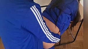 The most shy are the most whore we hid in the classroom just to fuck mexican students cant go to motels so they decide to fuck in their classroom she says i hope the janitor doesnt hear us