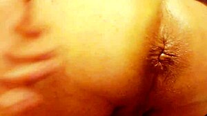 from viewer's point, anal tranny action