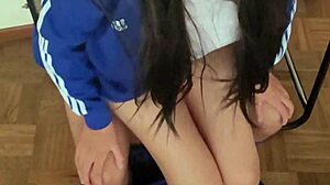 The most shy are the most whore we hid in the classroom just to fuck mexican students cant go to motels so they decide to fuck in their classroom she says i hope the janitor doesnt hear us