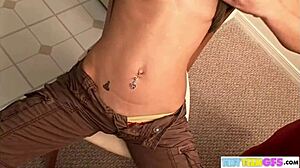 Brookeskye Licking And Rubbing Pussy Closeup