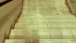 Stranger fucks her publicly at train station