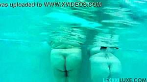 Busty Bbw Lexxxi Luxe And Friend Enjoy Underwater Pool Play