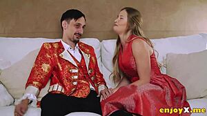 feel the passion beneath kinky blonde's huge tits in oral orgy