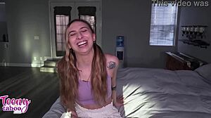 Nina Nova Uses Her Nice Ass And Tits To Get Her Project Completed