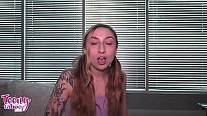 Nina Nova Uses Her Nice Ass And Tits To Get Her Project Completed