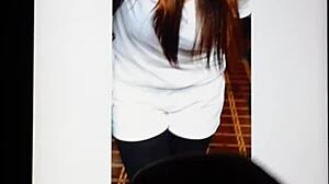 This tribute for immaslutbitch features a hot cumshot