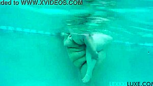 Busty Bbw Lexxxi Luxe And Friend Enjoy Underwater Pool Play