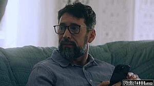 Guy finds submissive wife and her ebony bff in fetish gear 😈