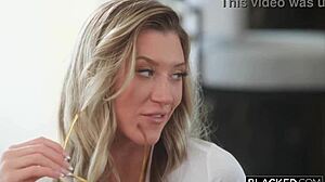 Blonde Addison Vodka Enjoys Interracial Fun With Toys