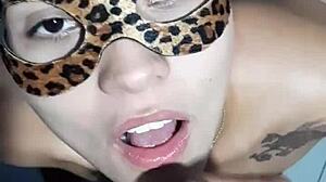 Slut takes cum and piss in her mouth! Can't believe how much she loves it.