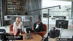 Blonde Addison Vodka Enjoys Interracial Fun With Toys