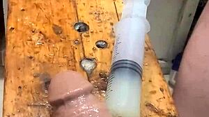 fill my ass with lube and let that machine fuck it out hard