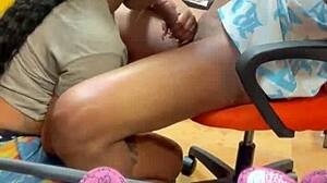 feeling rough sucking dick at the flea market