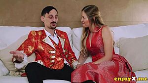 feel the passion beneath kinky blonde's huge tits in oral orgy