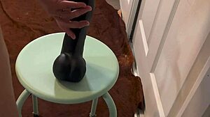 Nalgona Michelle jumps on her favorite toys 😍