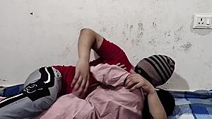 Desi Indian Muslim Girlfriend in Bathroom Scene