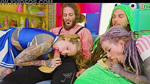 Anal 4-Some Double Penetration Action!