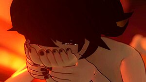 Kali worships blakes feet in nude alternate