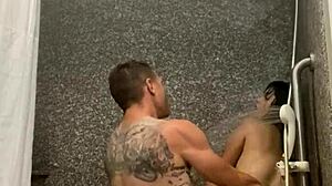 barbie submits to in shower