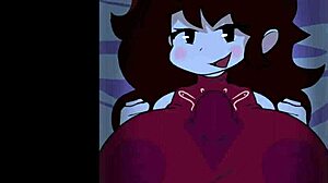 i'm banging my girlfriend hard while she gives me a titty fuck