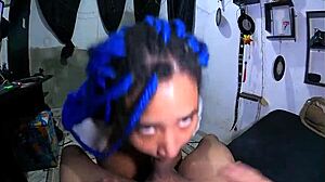 Busty BBW Caught Watching Porn Gets Her Tight Ass Fucked by Big Black Cock While Crying as Brother Pounds Her