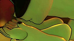 Kali worships blakes feet in nude alternate