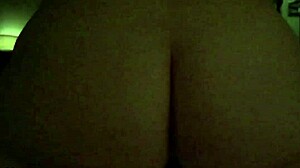 wife bouncing on cock reverse cowgirl in slow motion with wet pussy
