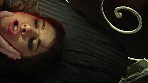 Hair teen masturbates pussy while tall girl dominates first time