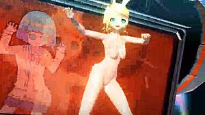 Kagamine Rin In Full Nude Bunny Costume From Alien Project Diva Mod