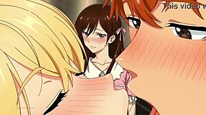 our housemaid joins the couple in the animation