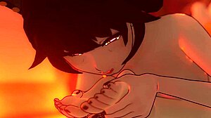 Kali worships blakes feet in nude alternate