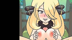 i love playing with cynthias juicy tits and getting a facial all over them