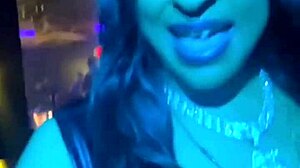 i shows off my boobs in a strip club