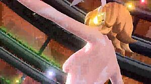 Kagamine Rin In Full Nude Bunny Costume From Alien Project Diva Mod
