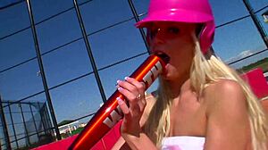 Eden adams, the skank, eagerly takes any and all cocks in her adventures.