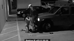 Slut blows security guard to get out of fine. Hidden cam captures the cheating.