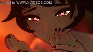 Kali worships blakes feet in nude alternate