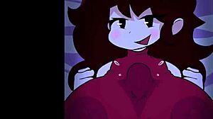 i'm banging my girlfriend hard while she gives me a titty fuck