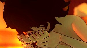 Kali worships blakes feet in nude alternate